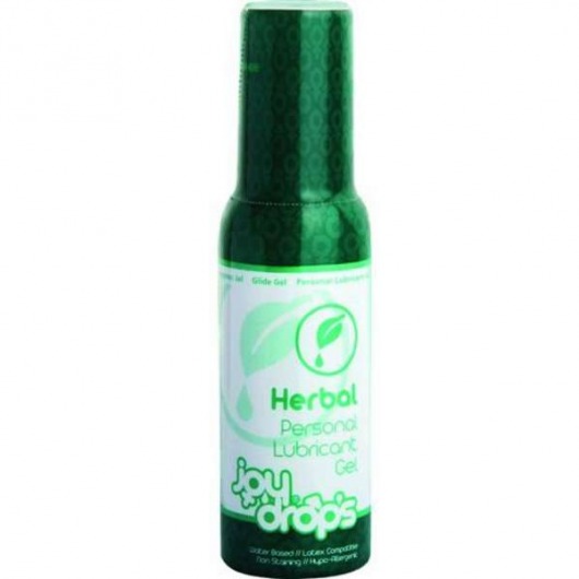 Смазка на водной основе JoyDrops Herbal - 100 мл. - JoyDrops - купить с доставкой в Миассе