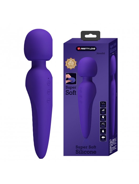 Фиолетовый wand-вибратор Meredith - Baile