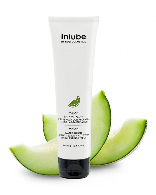 Лубрикант на водной основе Nuei Inlube с алоэ вера и ароматом дыни - 100 мл. - Nuei cosmetics - купить с доставкой в Миассе