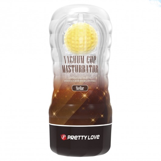 Прозрачный текстурированный мастурбатор Vacuum Cup Masturbator Stellar - Baile - в Миассе купить с доставкой