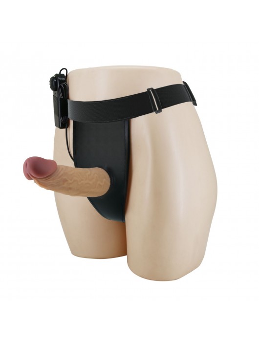 Полый вибрострапон на регулируемых трусиках Draven - 17,5 см. - Baile - купить с доставкой в Миассе