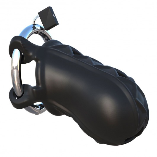 Черный замок верности Extreme Silicone Cock Blocker - Pipedream - купить с доставкой в Миассе