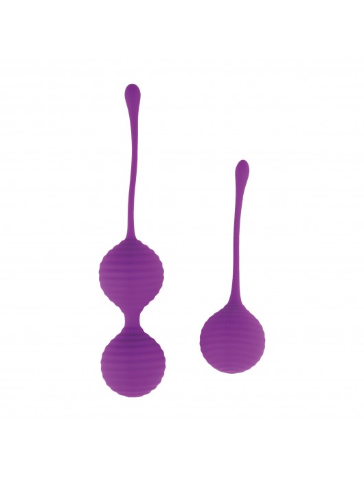 Набор фиолетовых шариков для вагинальной стимуляции - Волшебная страна