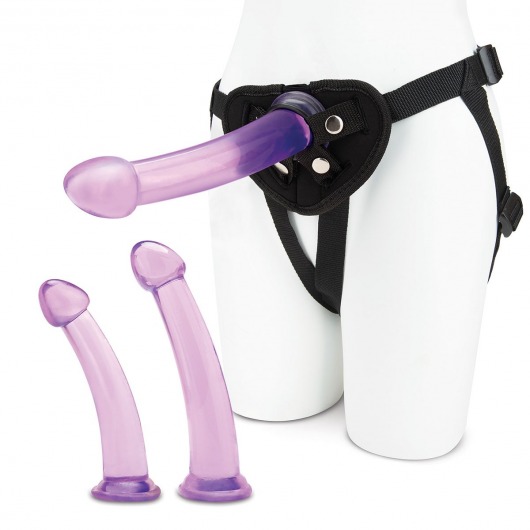 Тренировочный набор с тремя насадками Pegging Training Set - Lux Fetish - купить с доставкой в Миассе
