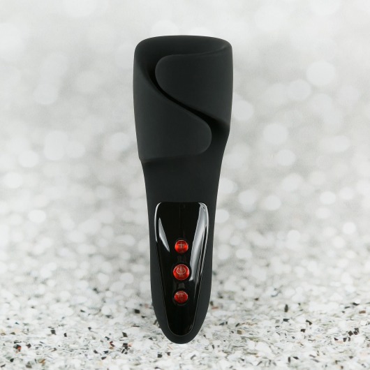 Черный вибромастурбатор с пульсацией Apollo - HOT planet - в Миассе купить с доставкой