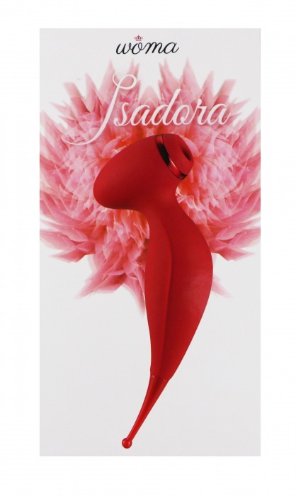 Красный вакуум-волновой стимулятор клитора Isadora с точечным вибратором - Woma