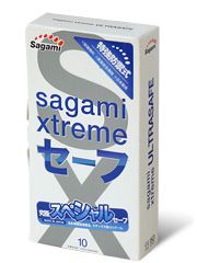 Презервативы Sagami Xtreme Ultrasafe с двойным количеством смазки - 10 шт. - Sagami - купить с доставкой в Миассе