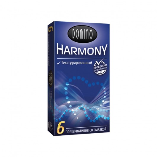 Текстурированные презервативы Domino Harmony - 6 шт. - Domino - купить с доставкой в Миассе