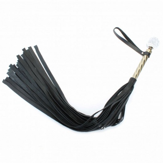 Эксклюзивная плеть с металлической ручкой - БДСМ Арсенал - купить с доставкой в Миассе