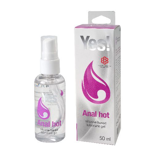 Согревающая силиконовая гель-смазка Yes Anal hot - 50 мл. - Sitabella - купить с доставкой в Миассе
