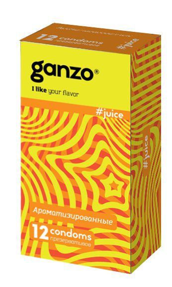 Ароматизированные презервативы Ganzo Juice - 12 шт. - Ganzo - купить с доставкой в Миассе