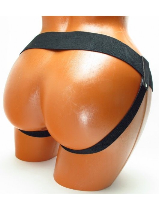 Трусики для страпона коричневого цвета - БДСМ Арсенал - купить с доставкой в Миассе