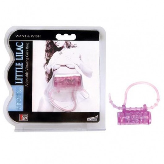 Эрекционное кольцо с вибратором LITTLE LILAC - Dream Toys - в Миассе купить с доставкой