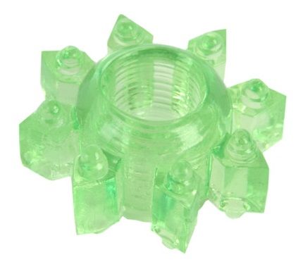 Зеленое эрекционное кольцо-звезда - Toyfa Basic - в Миассе купить с доставкой