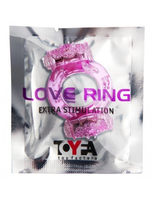 Розовое виброкольцо с двумя батарейками - Toyfa Basic - в Миассе купить с доставкой