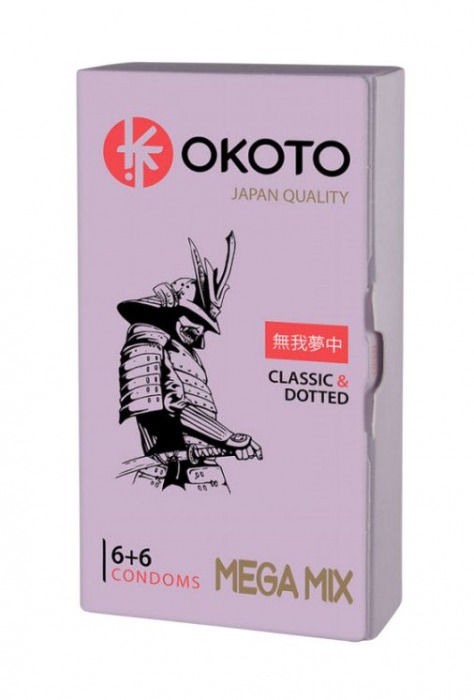 Презервативы OKOTO Mega Mix - 12 шт. - Sitabella - купить с доставкой в Миассе