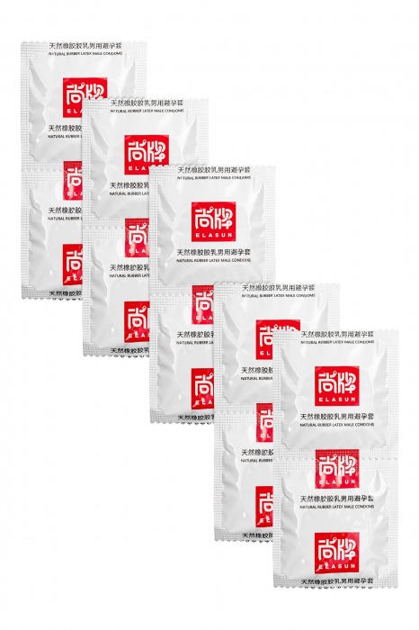 Презервативы с точками и ребрами Elasun Ribbed and Dotted - 10 шт. - Elasun - купить с доставкой в Миассе
