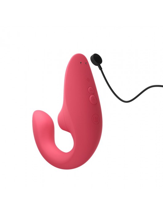 Розовый вибромассажер для двойной стимуляции Womanizer Blend - Womanizer