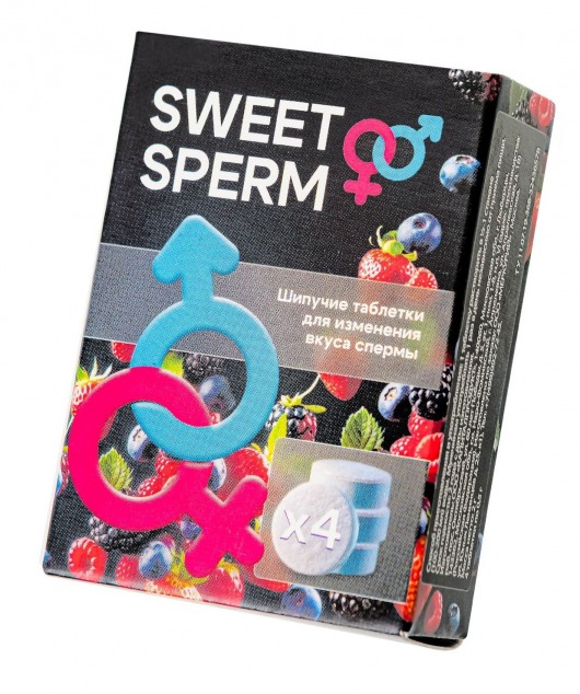 Шипучие таблетки для мужчин Sweet Sperm для изменения вкуса спермы (4 шт. по 0,5 гр.) - Капиталпродукт - купить с доставкой в Миассе