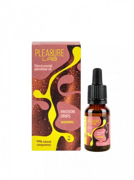 Капли с согревающим эффектом Passion Drips Warming - 15 мл. - Pleasure Lab - купить с доставкой в Миассе