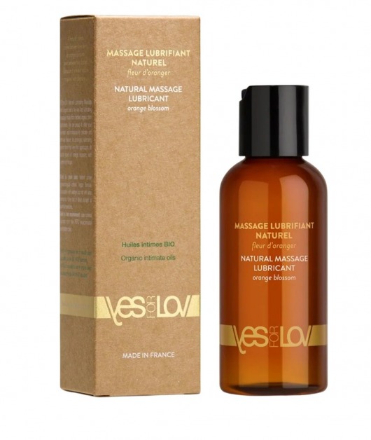 Натуральная массажная смазка Natural Lubricant Orange Blossom - 100 мл. - YESforLOV - купить с доставкой в Миассе