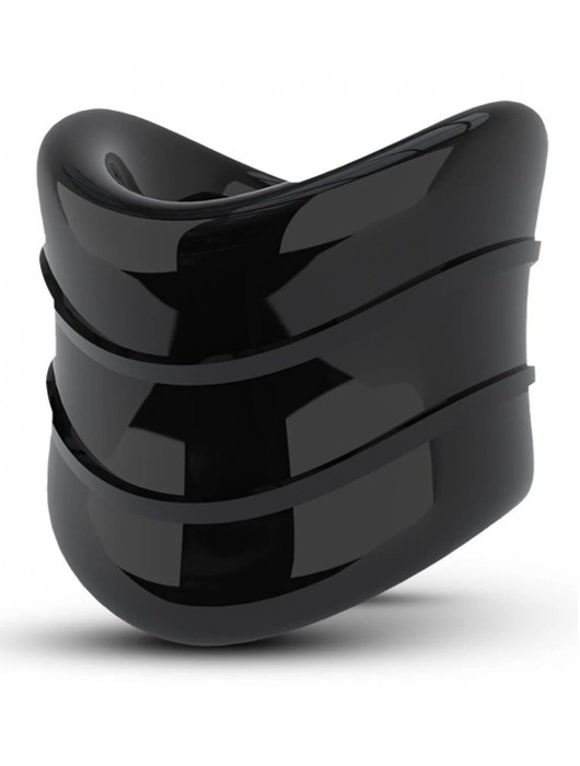 Черное эрекционное кольцо на мошонку Beef Ball Stretcher Snug X Long - Blush Novelties - в Миассе купить с доставкой