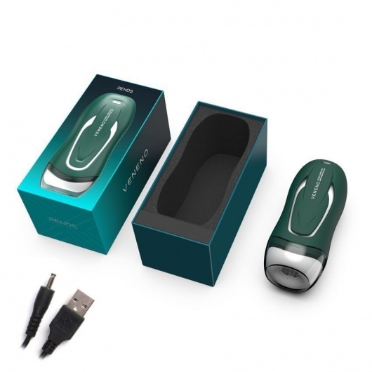 Зеленый вибромастурбатор с голосовым сопровождением Veneno - Rends - в Миассе купить с доставкой