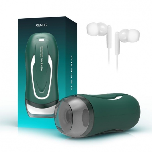 Зеленый вибромастурбатор с голосовым сопровождением Veneno - Rends - в Миассе купить с доставкой