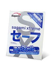 Презерватив Sagami Xtreme Ultrasafe с двойным количеством смазки - 1 шт. - Sagami - купить с доставкой в Миассе