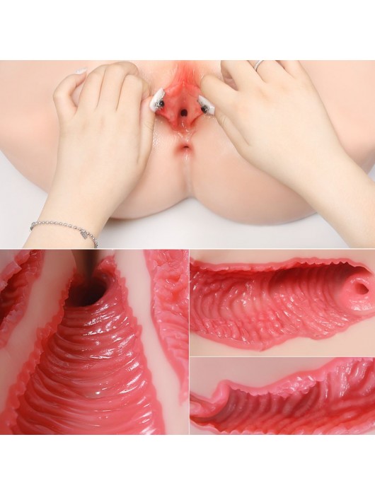 Мастурбатор-полуторс с двойным слоем материала Vanilla Onahole Real Vagina - KOKOS - в Миассе купить с доставкой