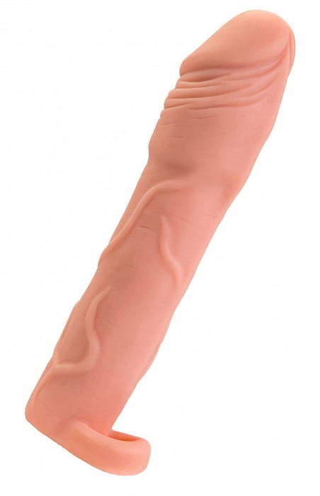 Телесная удлиняющая насадка с подхватом - 19 см. - ToyFa - в Миассе купить с доставкой