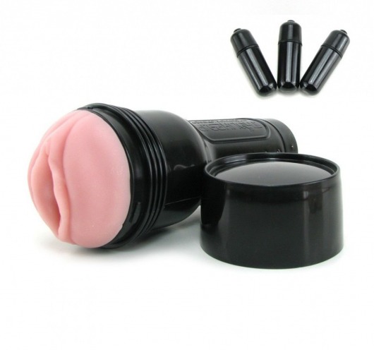 Мастурбатор-вагина Fleshlight - Vibro Pink Lady Touch с вибрацией - Fleshlight - в Миассе купить с доставкой