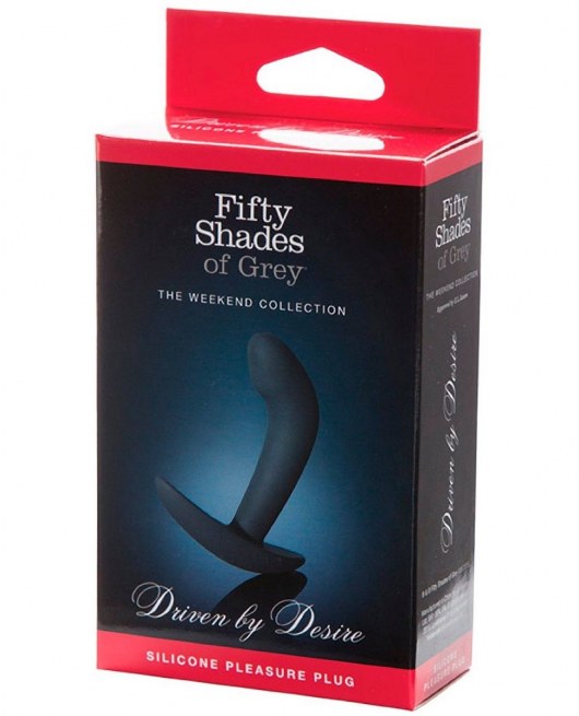 Анальная пробка Driven by Desire Silicone Butt Plug - 9 см. - Fifty Shades of Grey - в Миассе купить с доставкой