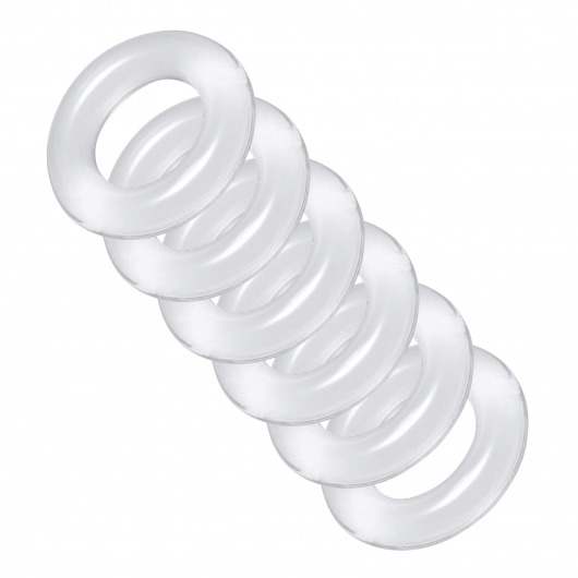Комплект из 6 прозрачных эрекционных колец Ring Master Custom Ball Stretcher Kit - XR Brands - в Миассе купить с доставкой
