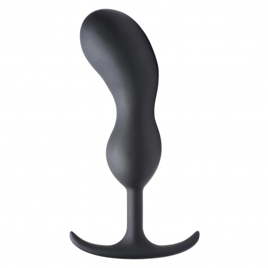 Черный массажер простаты с утяжелителями Premium Silicone Weighted Prostate Plug XL - 20,8 см. - XR Brands - в Миассе купить с доставкой