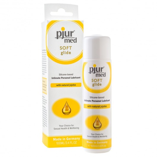 Силиконовый лубрикант с жожоба pjur MED Soft glide - 100 мл. - Pjur - купить с доставкой в Миассе