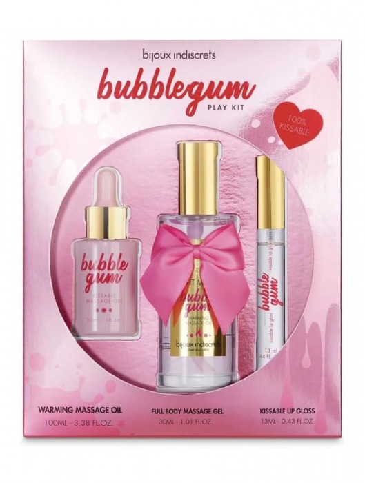 Набор средств для массажа и ласк Bubblegum Play Kit - Bijoux Indiscrets - купить с доставкой в Миассе