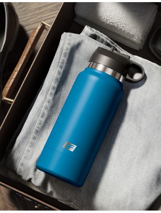 Смуглый мастурбатор-вагина в синей колбе F*ck Flask - Pipedream - в Миассе купить с доставкой