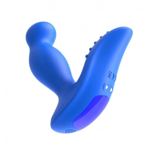Синий вибромассажер простаты 3,5’’ Remote Control P-spot Massager - 12,5 см. - Erokay - в Миассе купить с доставкой