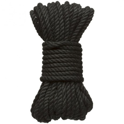 Черная верёвка для связывания и фиксации Bind Tie - 9,14 м. - Doc Johnson - купить с доставкой в Миассе