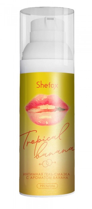 Интимная гель-смазка Shefox Premium «Тропический банан» - 50 мл. - Shefox - купить с доставкой в Миассе