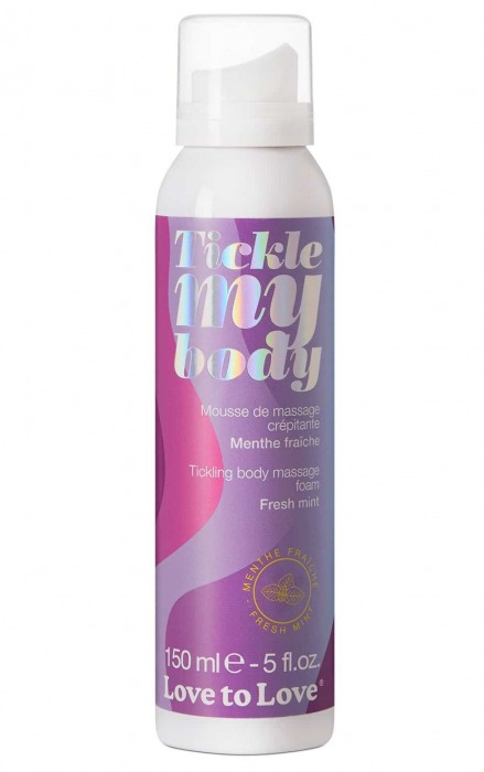 Массажная хрустящая пенка Tickle My Body Fresh Mint с ароматом мяты - 150 мл. - Love to Love - купить с доставкой в Миассе
