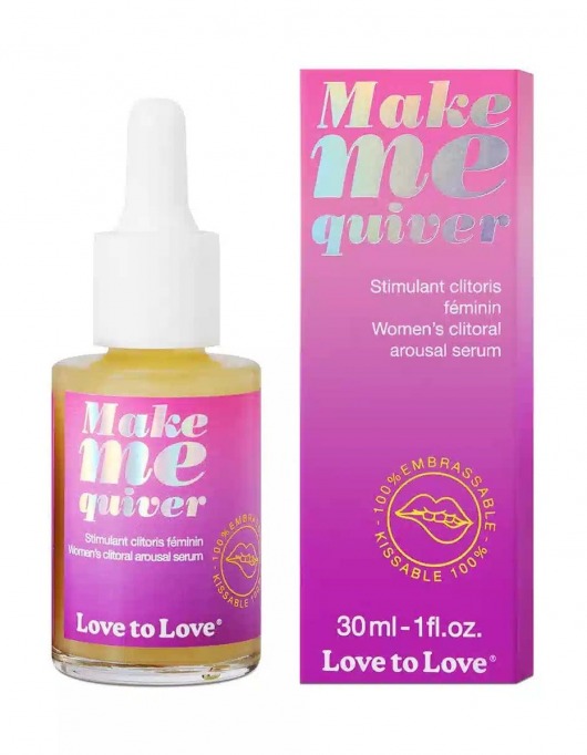 Возбуждающие капли для клитора Make Me Quiver - 30 мл. - Love to Love - купить с доставкой в Миассе