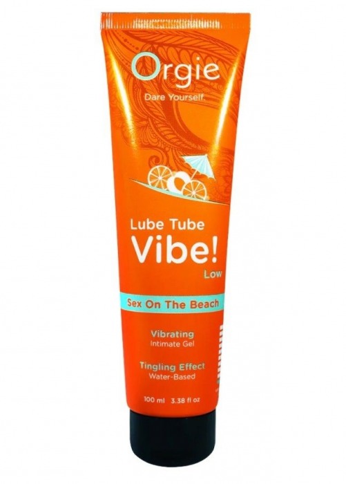 Гель с эффектом вибрации Lube Tube Vibe Low Sex On The Beach - 100 мл. - ORGIE - купить с доставкой в Миассе