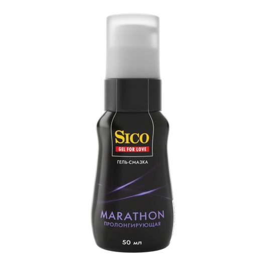 Пролонгирующая гель-смазка Sico Marathon - 50 мл. - Sico - купить с доставкой в Миассе