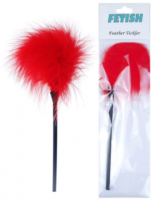 Красная пуховка для любовных игр - 28 см. - Boys of Toys - купить с доставкой в Миассе