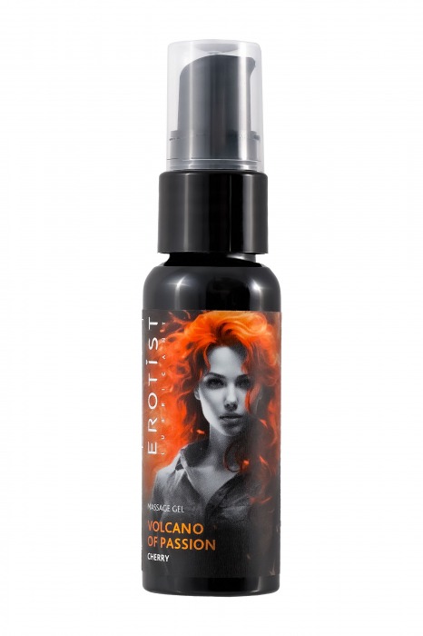 Гель с эффектом вибрации Volcano Of Passion со вкусом вишни - 25 мл. - Erotist Lubricants - купить с доставкой в Миассе