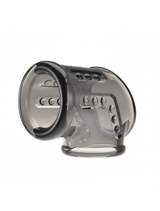 Дымчатая насадка на пенис и мошонку - Baile - в Миассе купить с доставкой