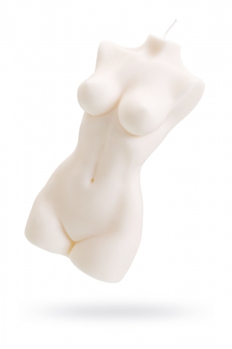 Белая интерьерная свеча в форме женского торса - 850 гр. - Pecado - купить с доставкой в Миассе