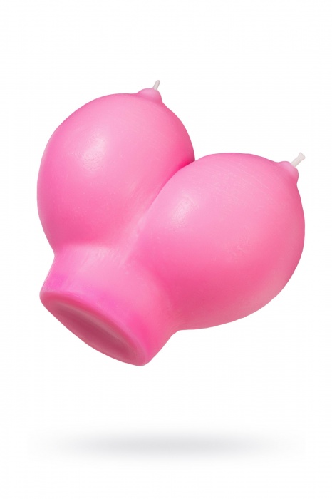 Розовая свеча «Сиськи» - 150 гр. - Pecado - купить с доставкой в Миассе